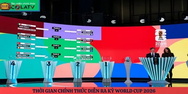 Thời gian chính thức diễn ra kỳ World Cup 2026